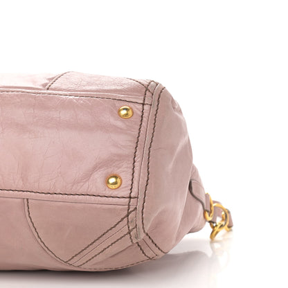 Prada Vitello Shine Antik Satchel Mughetto 9 of 15