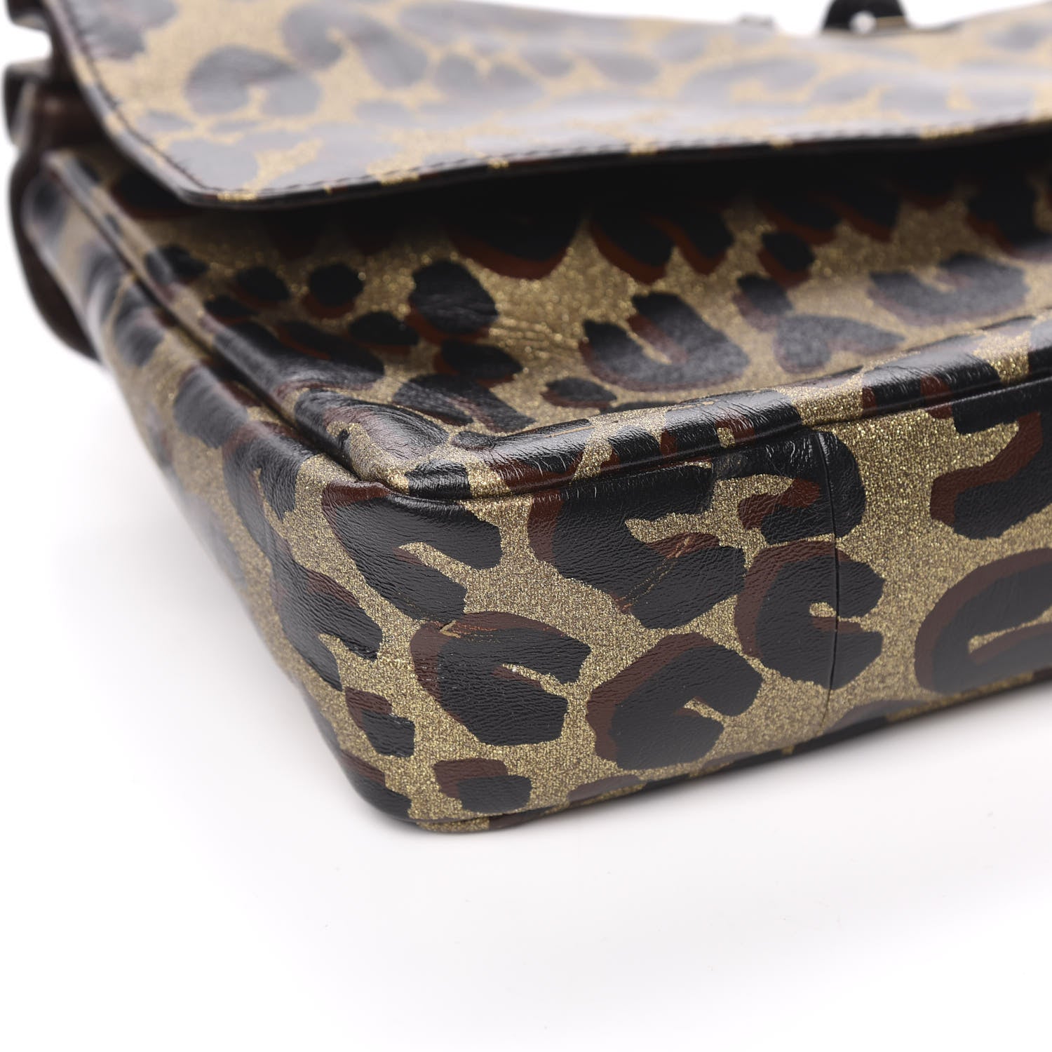 Louis Vuitton Leopard Nocturne African Queen Clutch Dore Gold 7 of 8