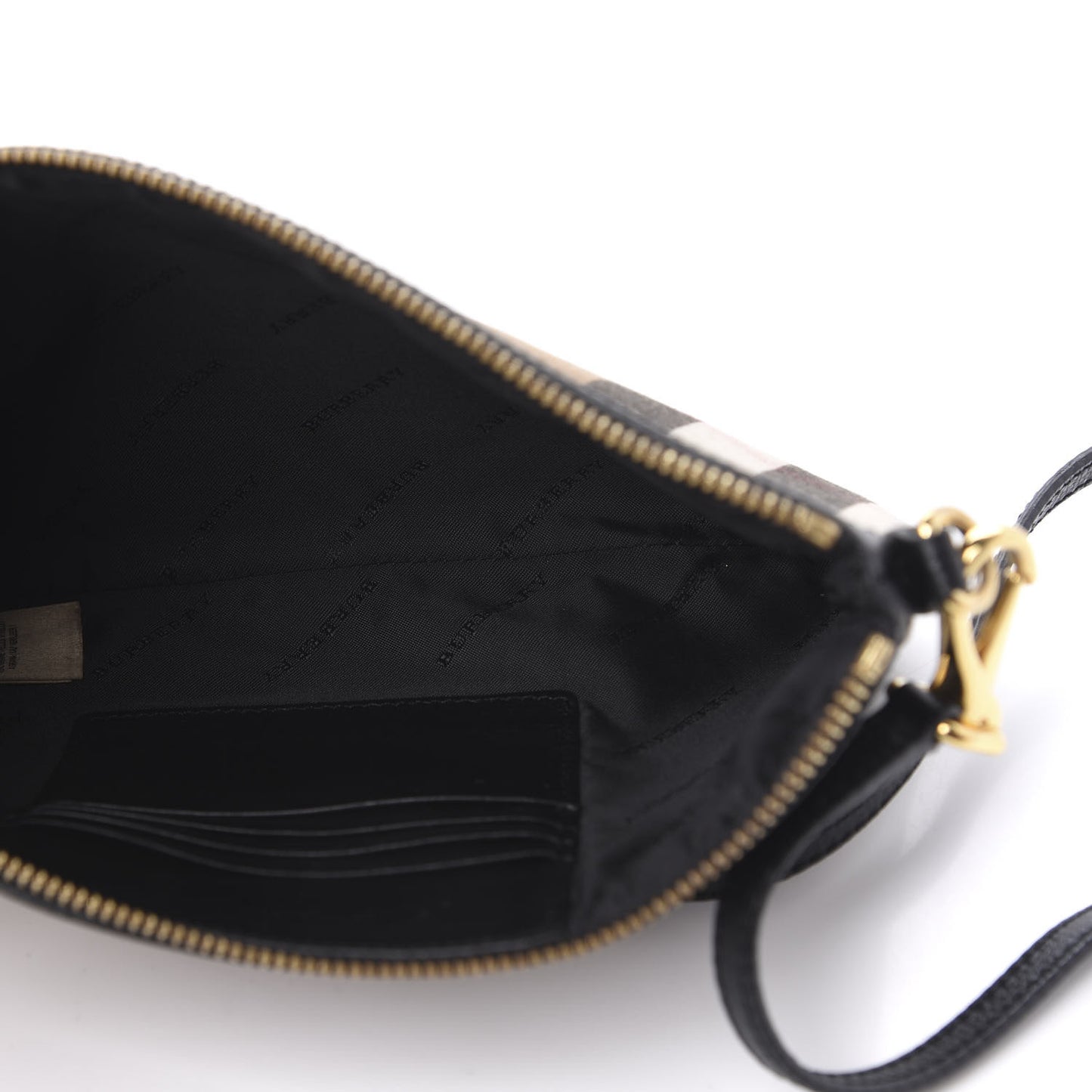 House Check Derby Peyton Crossbody Clutch Bag Black