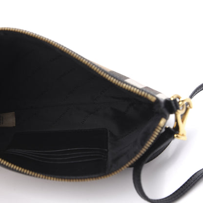 Burberry House Check Derby Peyton Crossbody Clutch Bag Black 5 of 9