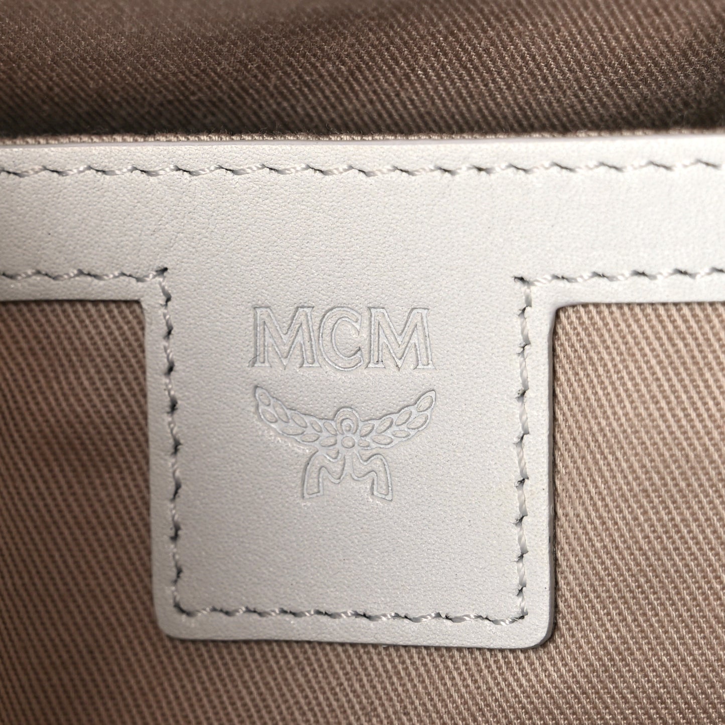 Visetos Swarovski Studded Small Diamond Backpack White