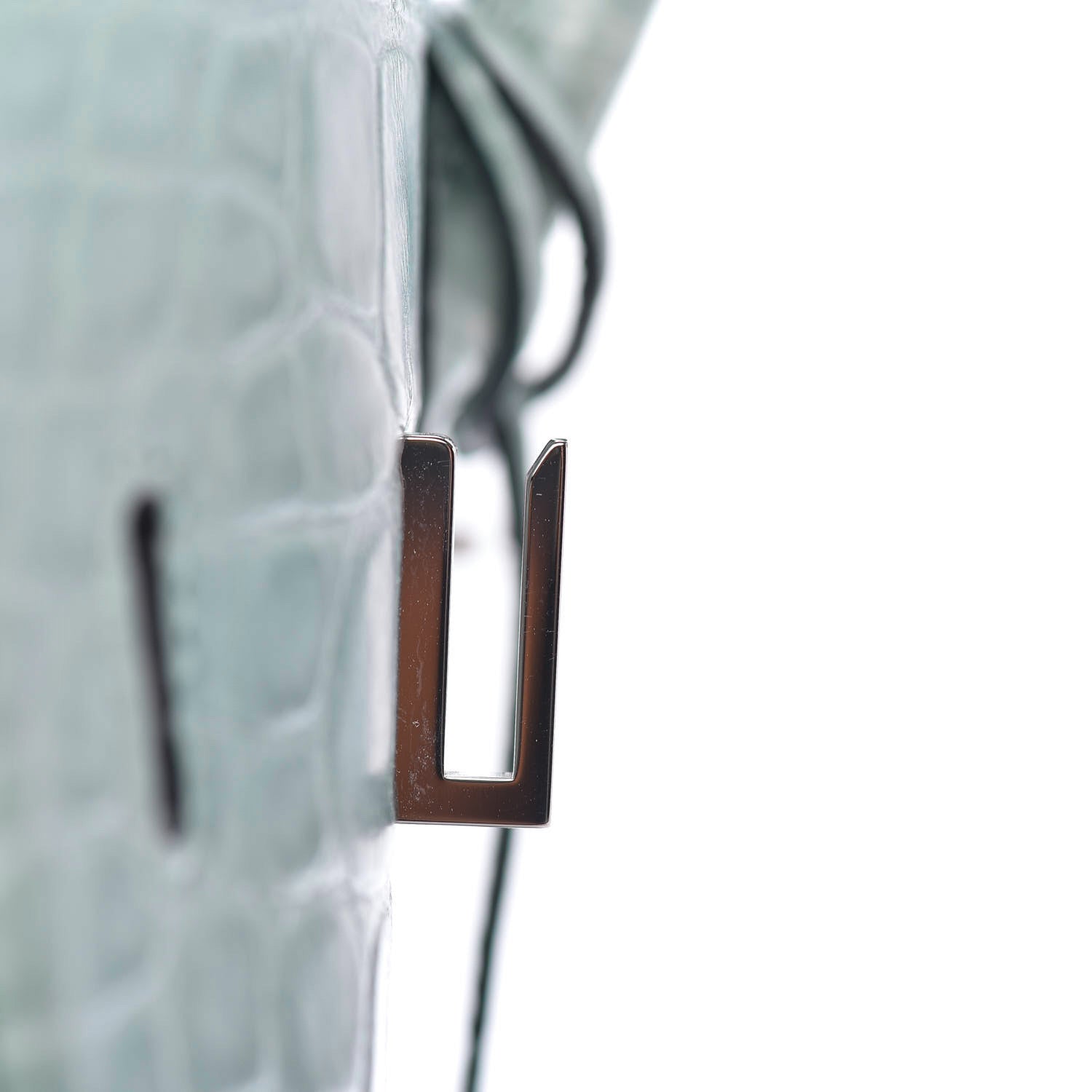 Hermes Matte Alligator Birkin 35 Ciel 26 of 33