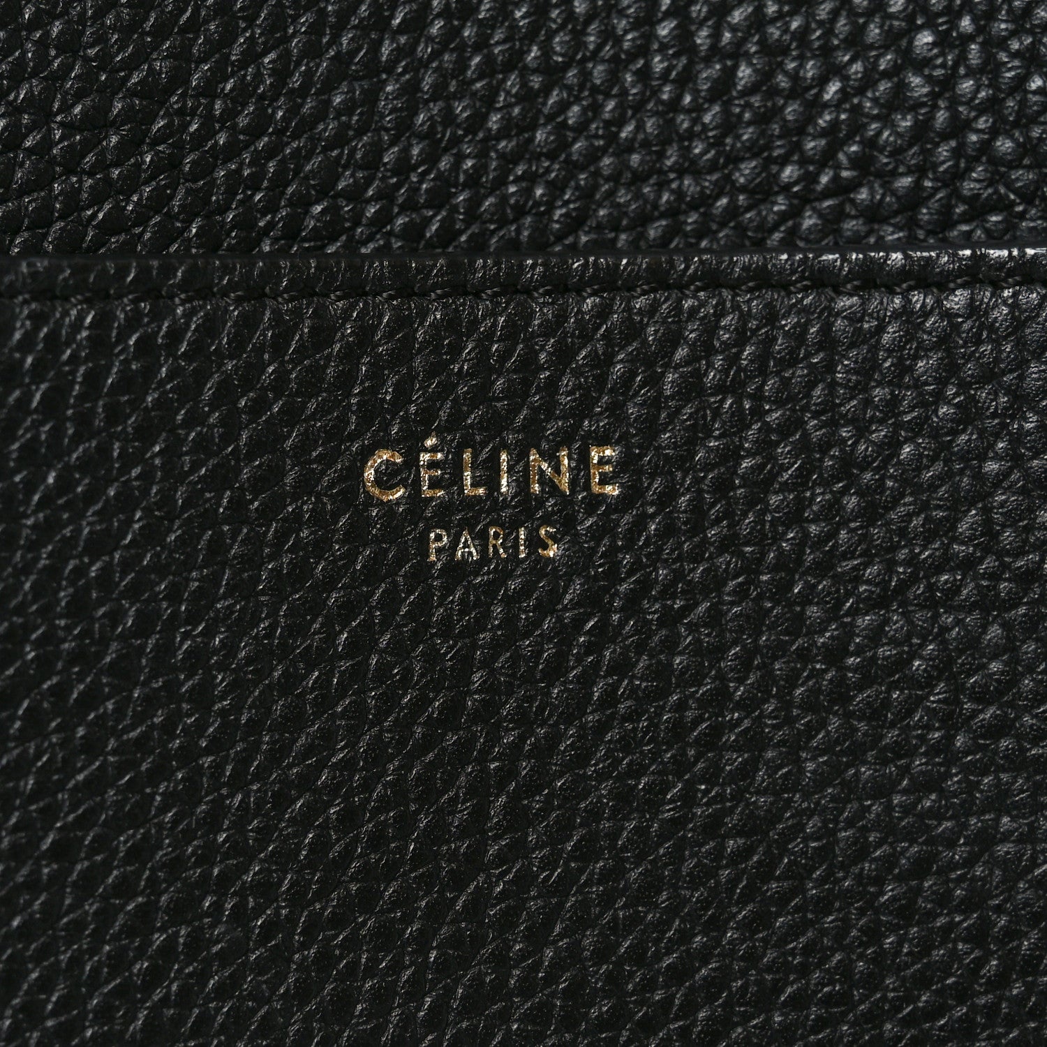 Celine Soft Grained Calfskin Sangle Bucket Bag Black 6 of 9