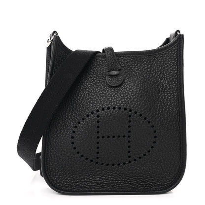 Hermes Taurillon Clemence Evelyne TPM Black 1 of 10