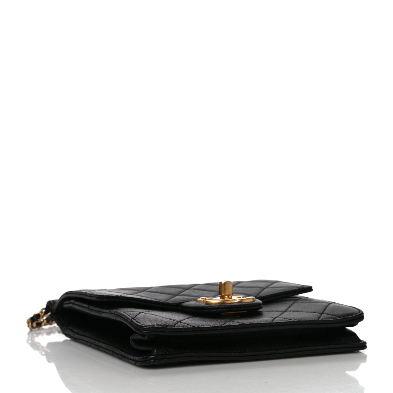 Chanel Goatskin Quilted Chic Pearls Flap Black 4 of 12