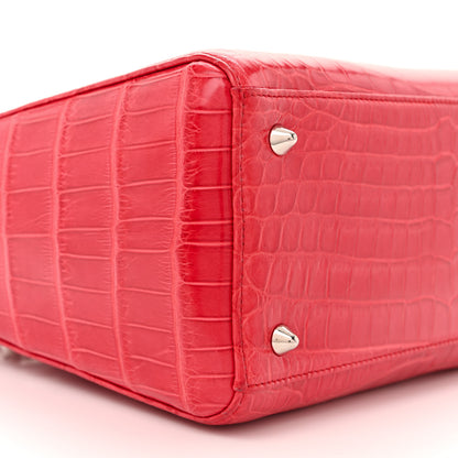 Christian Dior Alligator Medium Lady Dior Red 8 of 10