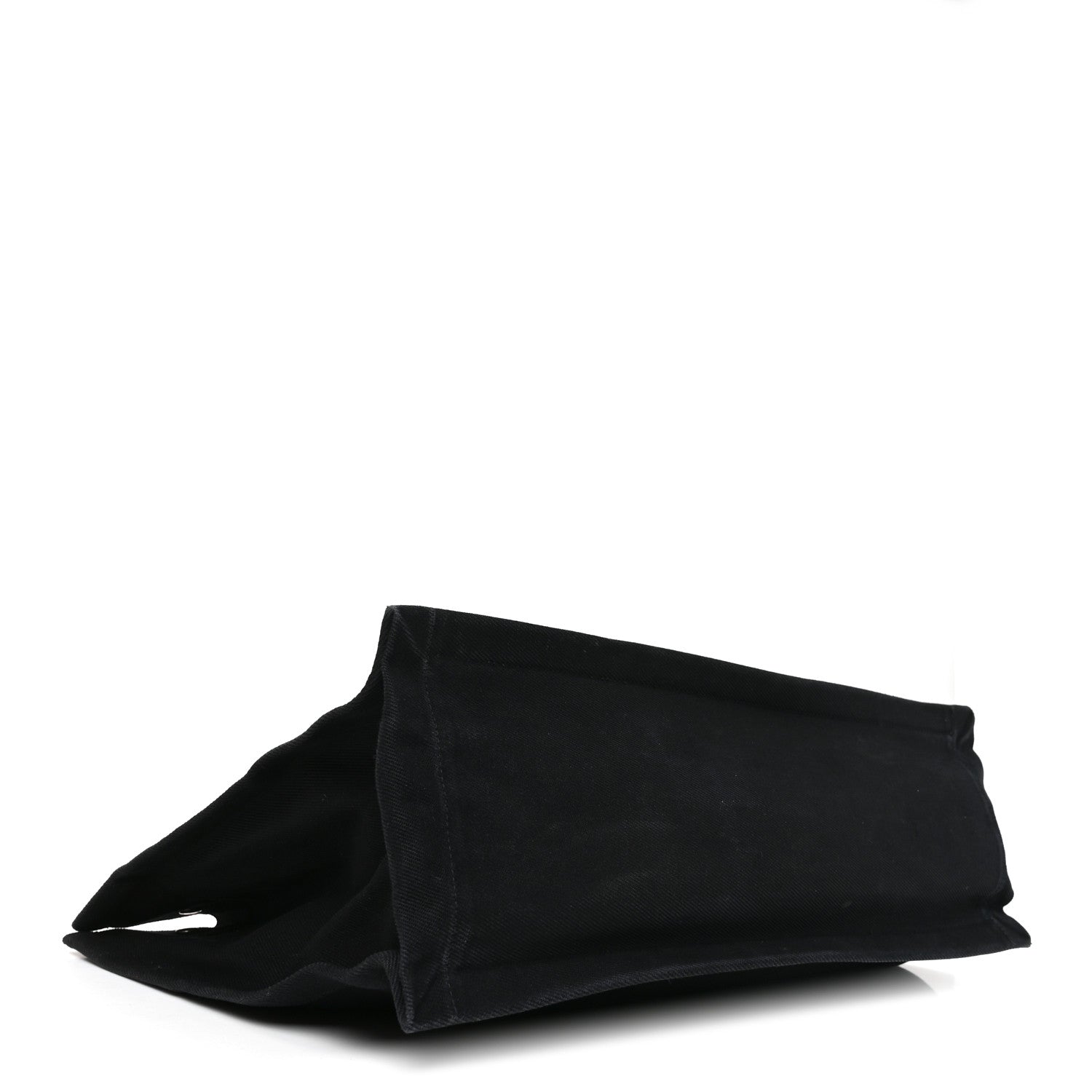 Saint Laurent Linen Calfskin Rive Gauche Tote Black 3 of 11