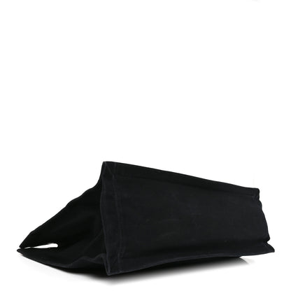 Saint Laurent Linen Calfskin Rive Gauche Tote Black 3 of 11