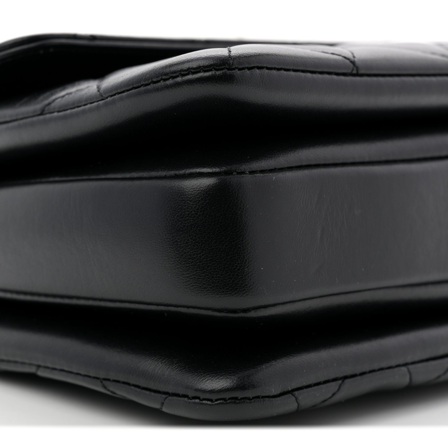 Lambskin Quilted Small Trendy CC Dual Handle Flap Bag Black