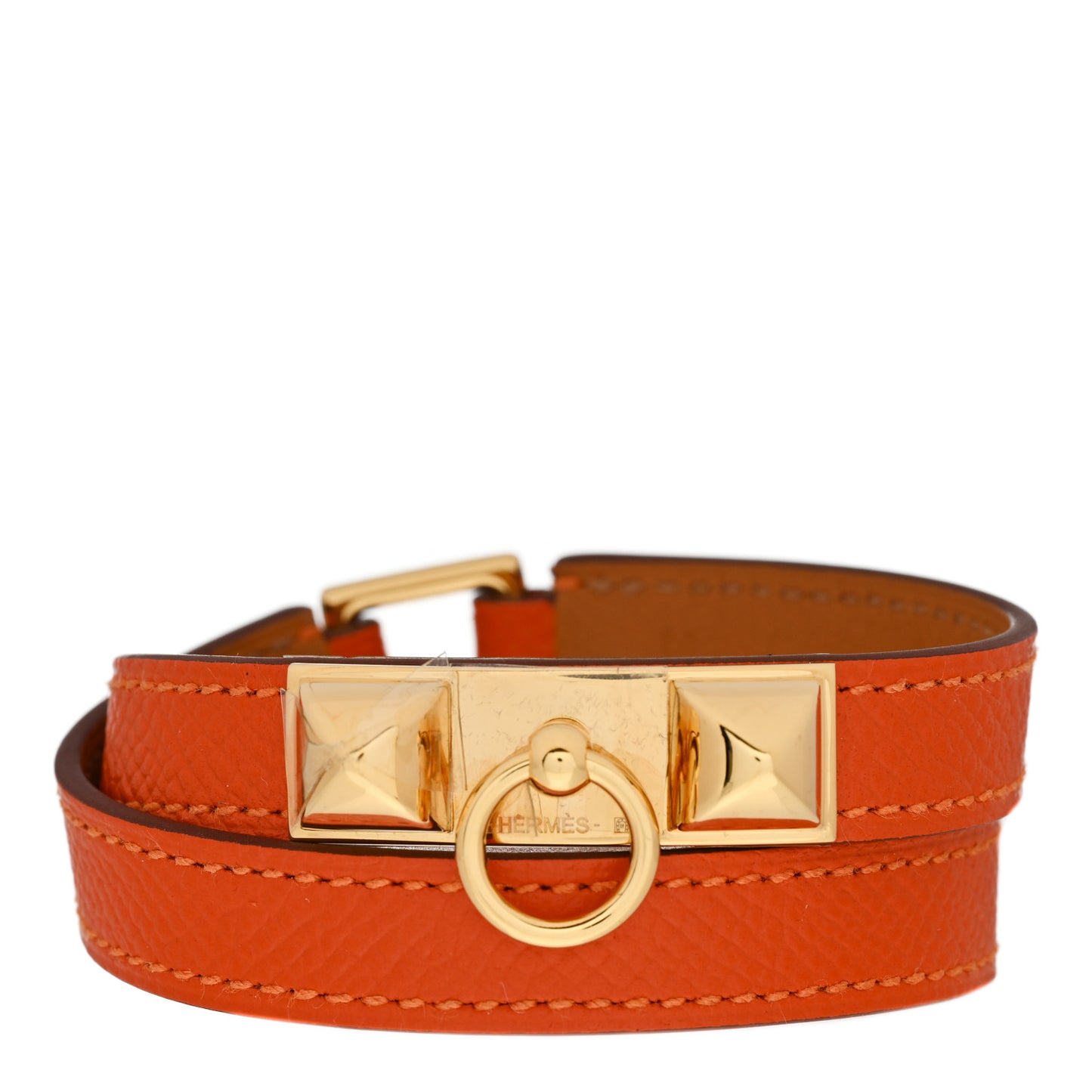 Epsom Rivale Double Tour Bracelet M Orange
