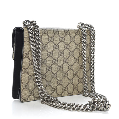 Gucci GG Supreme Monogram Mini Dionysus Shoulder Bag Black 3 of 12