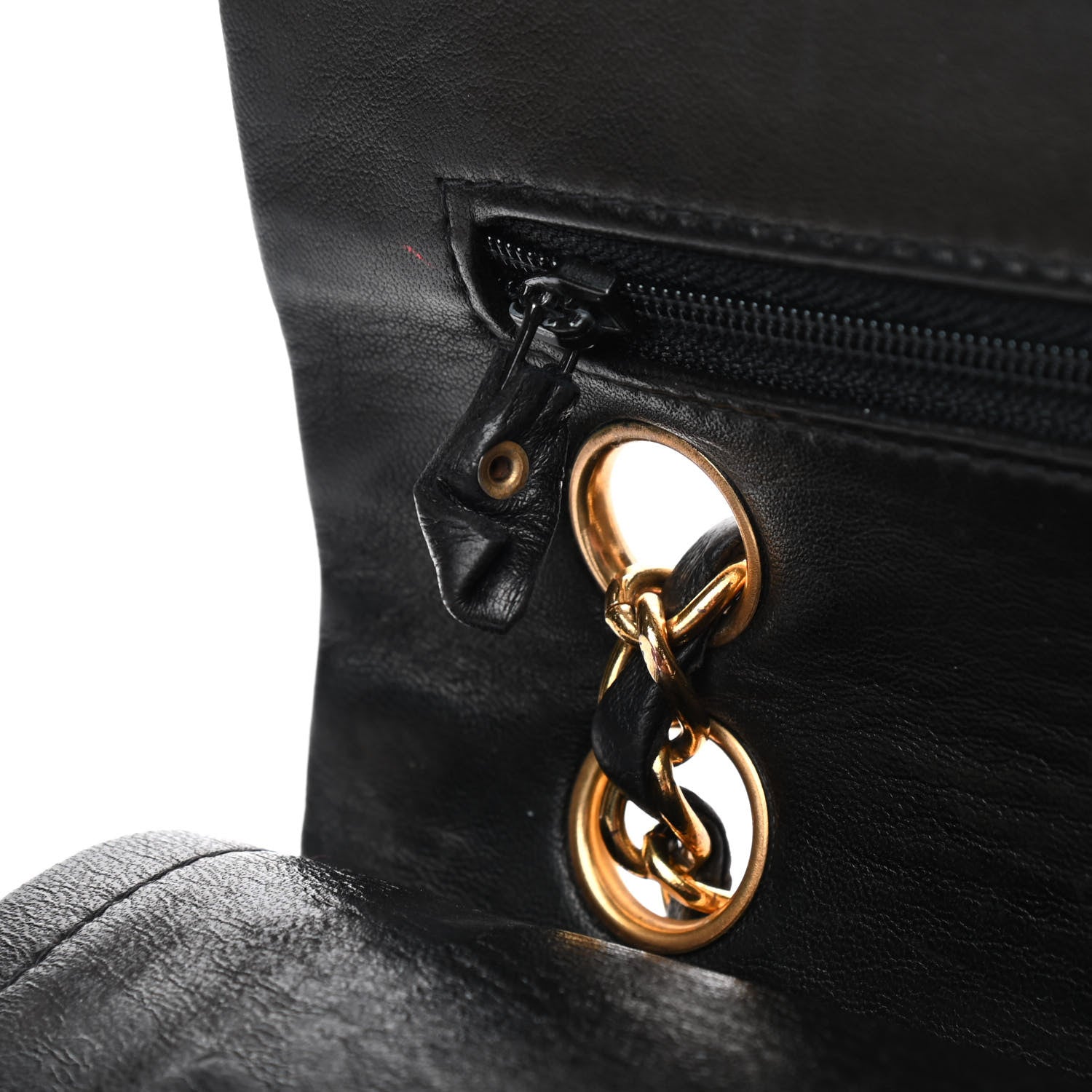 Chanel Lambskin Quilted Small Double Flap Black 15 of 17