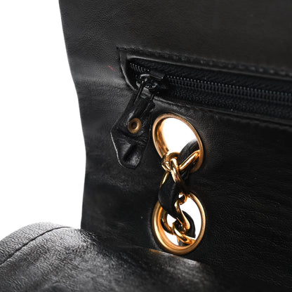 Chanel Lambskin Quilted Small Double Flap Black 15 of 17