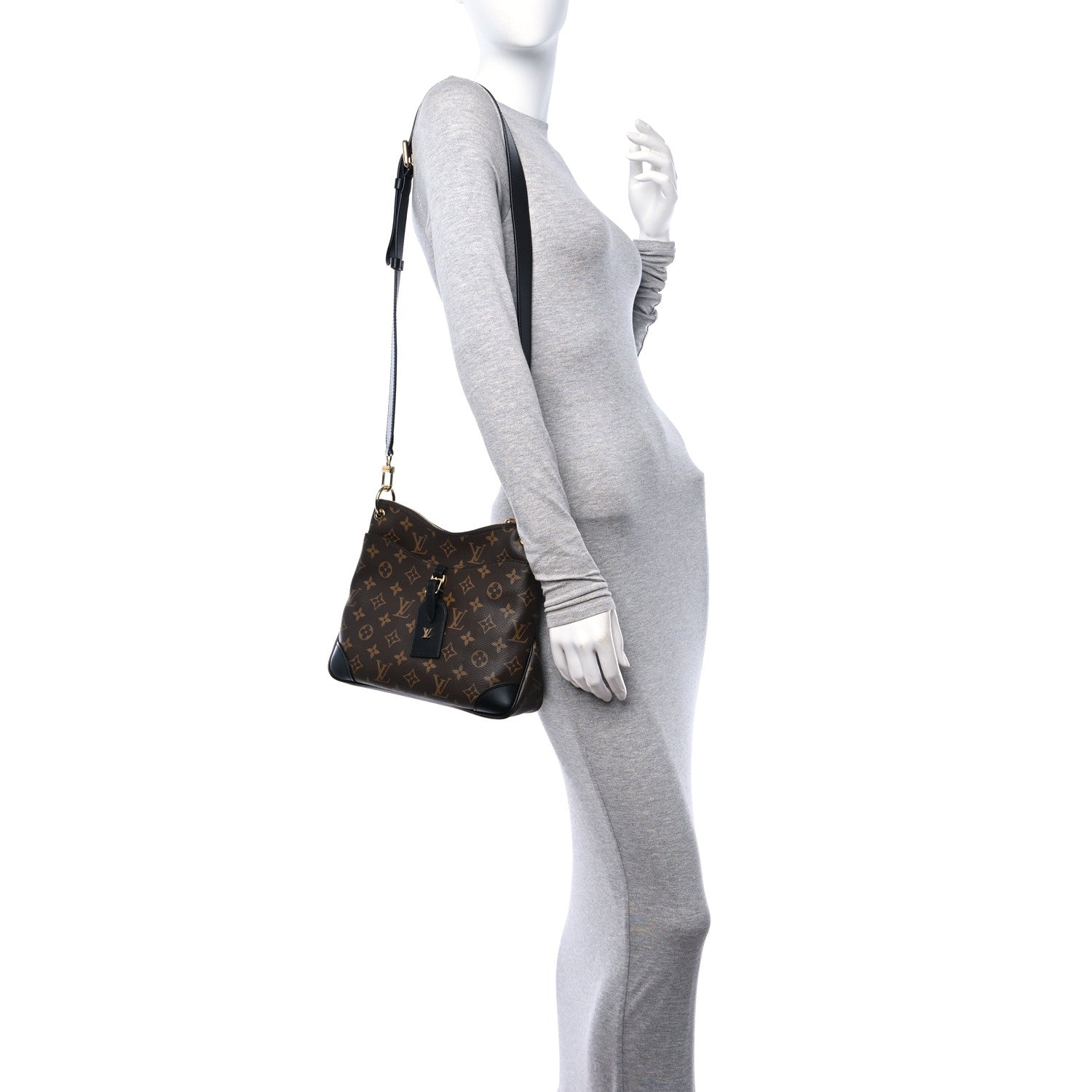 Louis Vuitton Monogram Odeon PM Black 2 of 12