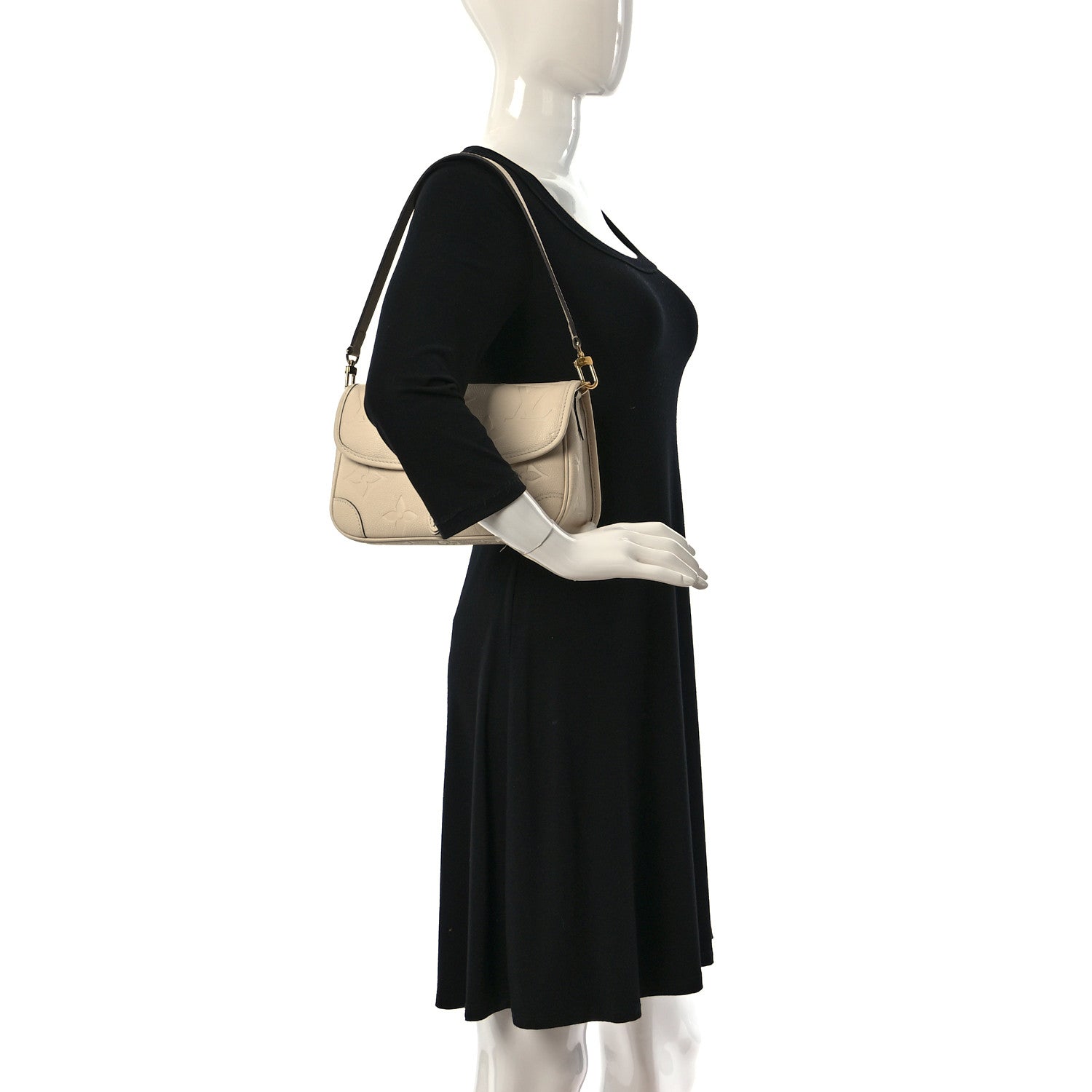 Louis Vuitton Empreinte Monogram Giant Diane Cream 2 of 8