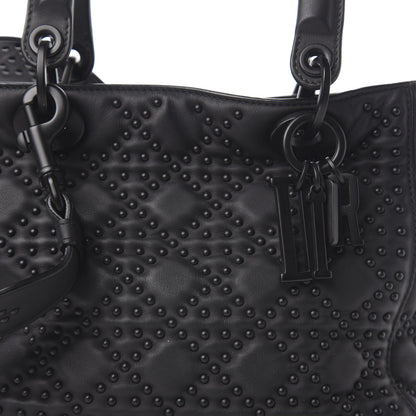 Christian Dior UItra Matte Calfskin Cannage Studded Medium Supple Lady Dior Black 9 of 9
