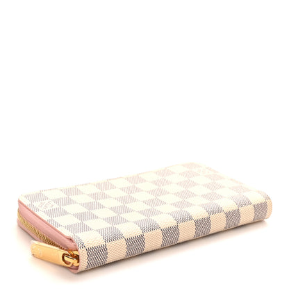 Louis Vuitton Damier Azur Zippy Wallet Rose Ballerine 4 of 8
