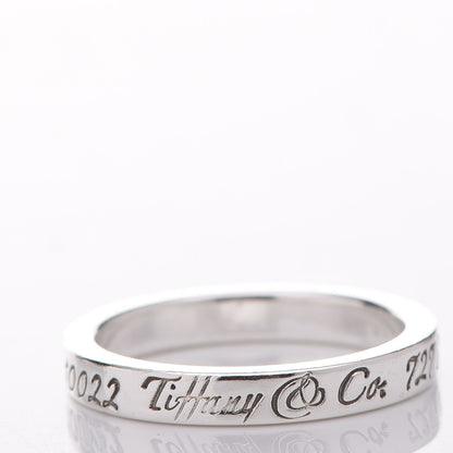 Tiffany Sterling Silver Notes Narrow Ring 48 4.25 7 of 8