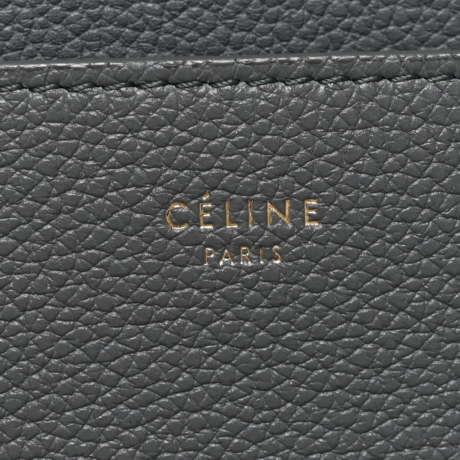 Celine Soft Grained Calfskin Sangle Bucket Bag Grey 6 of 9
