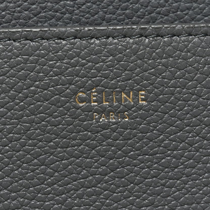 Celine Soft Grained Calfskin Sangle Bucket Bag Grey 6 of 9