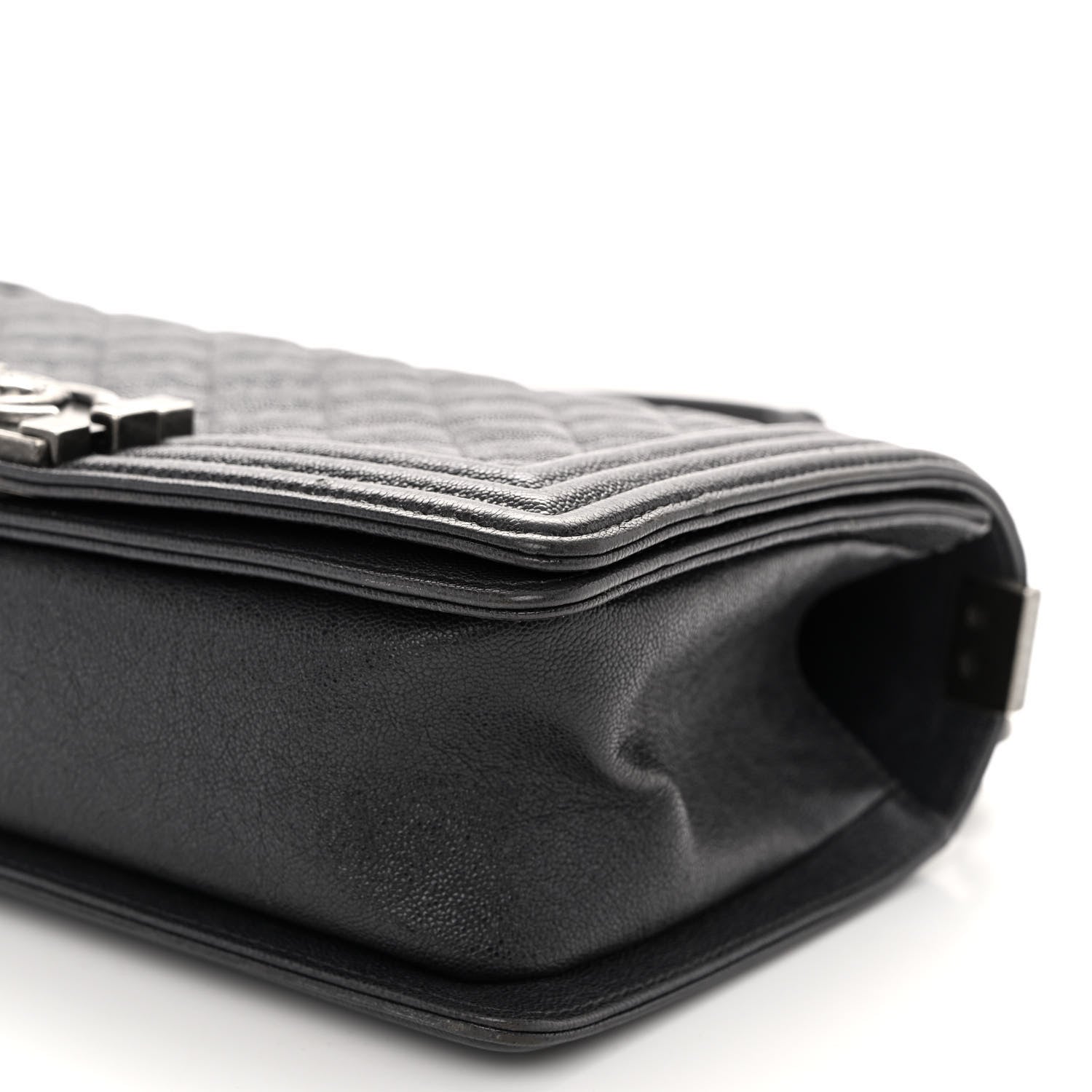 Chanel Caviar Quilted Medium Boy Flap Charcoal 19 of 19