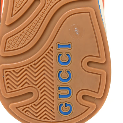 Gucci Suede Calfskin Tejus Printed Mens Ultrapace Sneakers 6 Natural Ardesia Neon Yellow 7 of 16