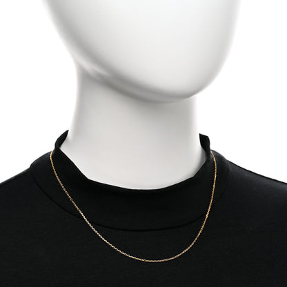Van Cleef & Arpels 18K Yellow Gold Trace Chain Necklace 2 of 4