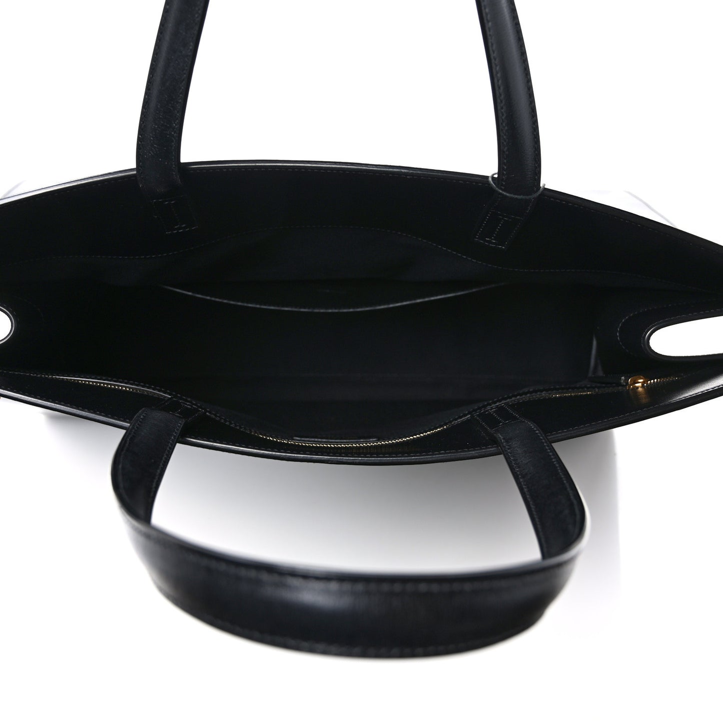 Calfskin Large Manhattan Shopper Tote Black