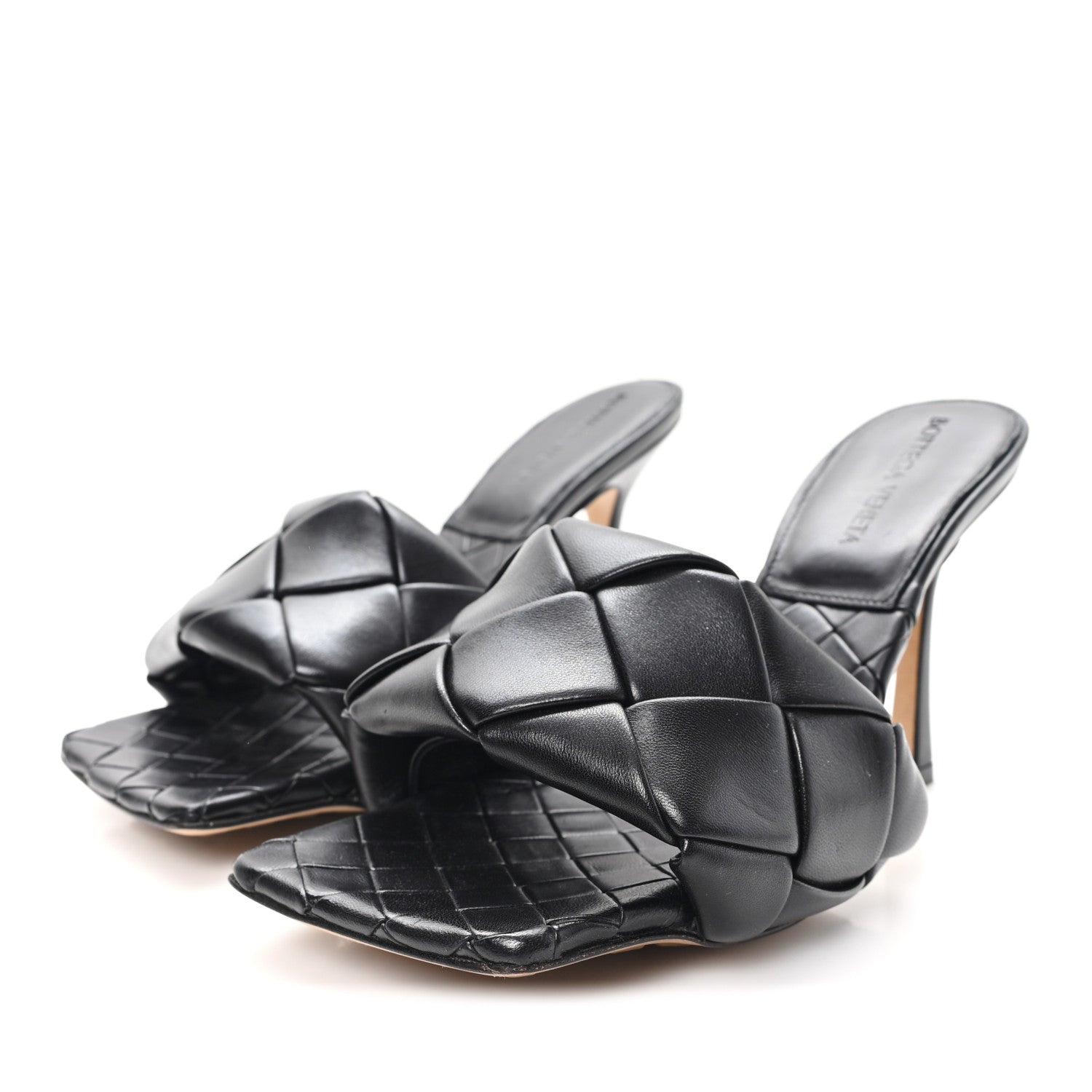 Bottega Veneta Nappa Maxi Intrecciato Lido Mule Sandals 37 Black 4 of 8