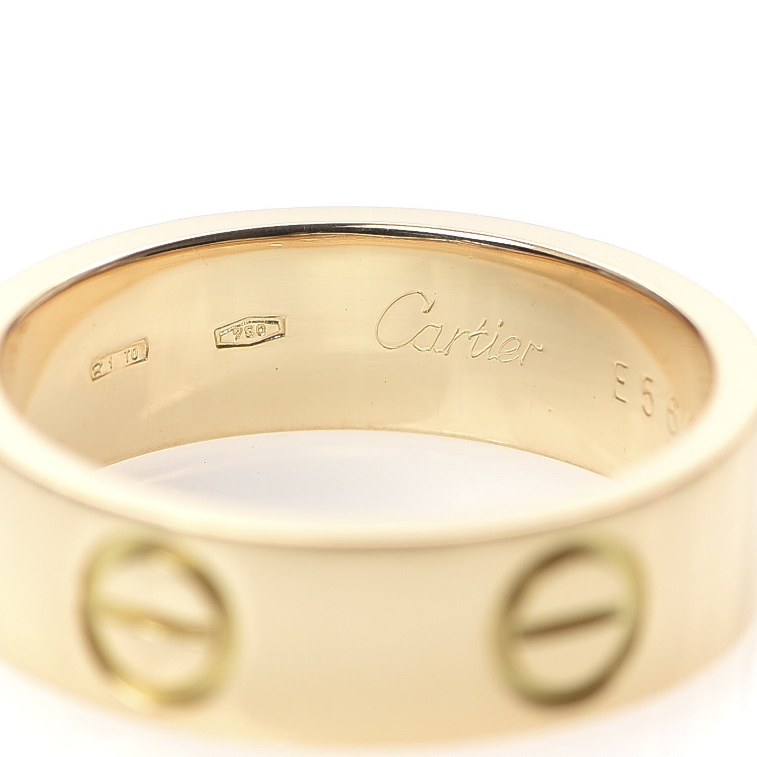 Cartier 18K Yellow Gold 5.5mm LOVE Ring 51 5.75 4 of 6