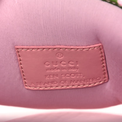 Gucci X KEN SCOTT Rubber Infinity Zia Interlocking G Womens Pool Slide Sandals 37 Green Lilac Bright Splash 7 of 8
