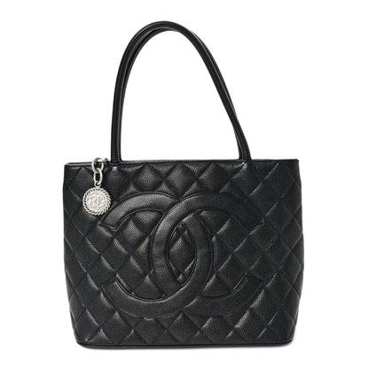 Chanel Caviar Quilted Medallion Tote Black 1 of 10
