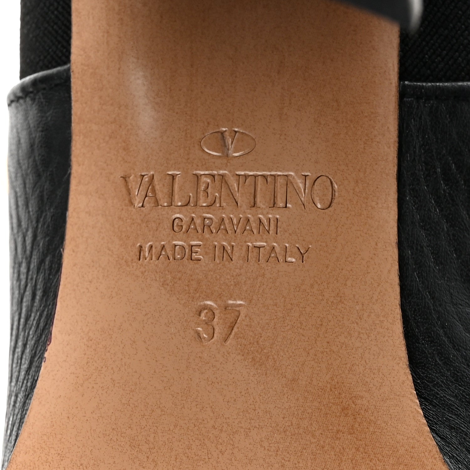Valentino Garavani Grained Calfskin Rockstud Chelsea 80mm Ankle Boots 37 Black 7 of 9