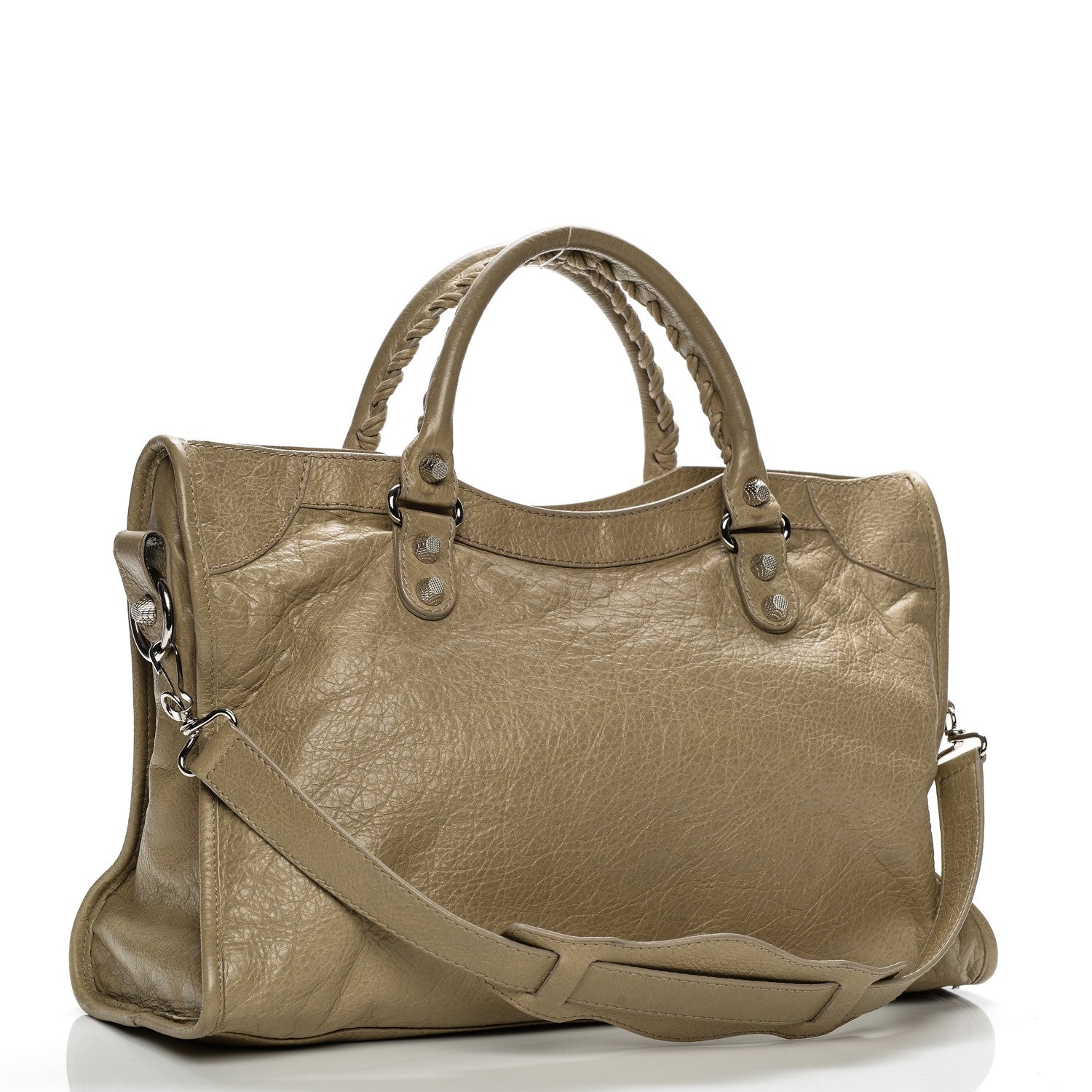 Balenciaga Agneau Giant 12 Silver Hardware City Latte Beige 3 of 9