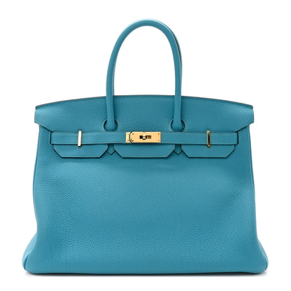 Hermes Togo Birkin 35 Turquoise 1 of 12