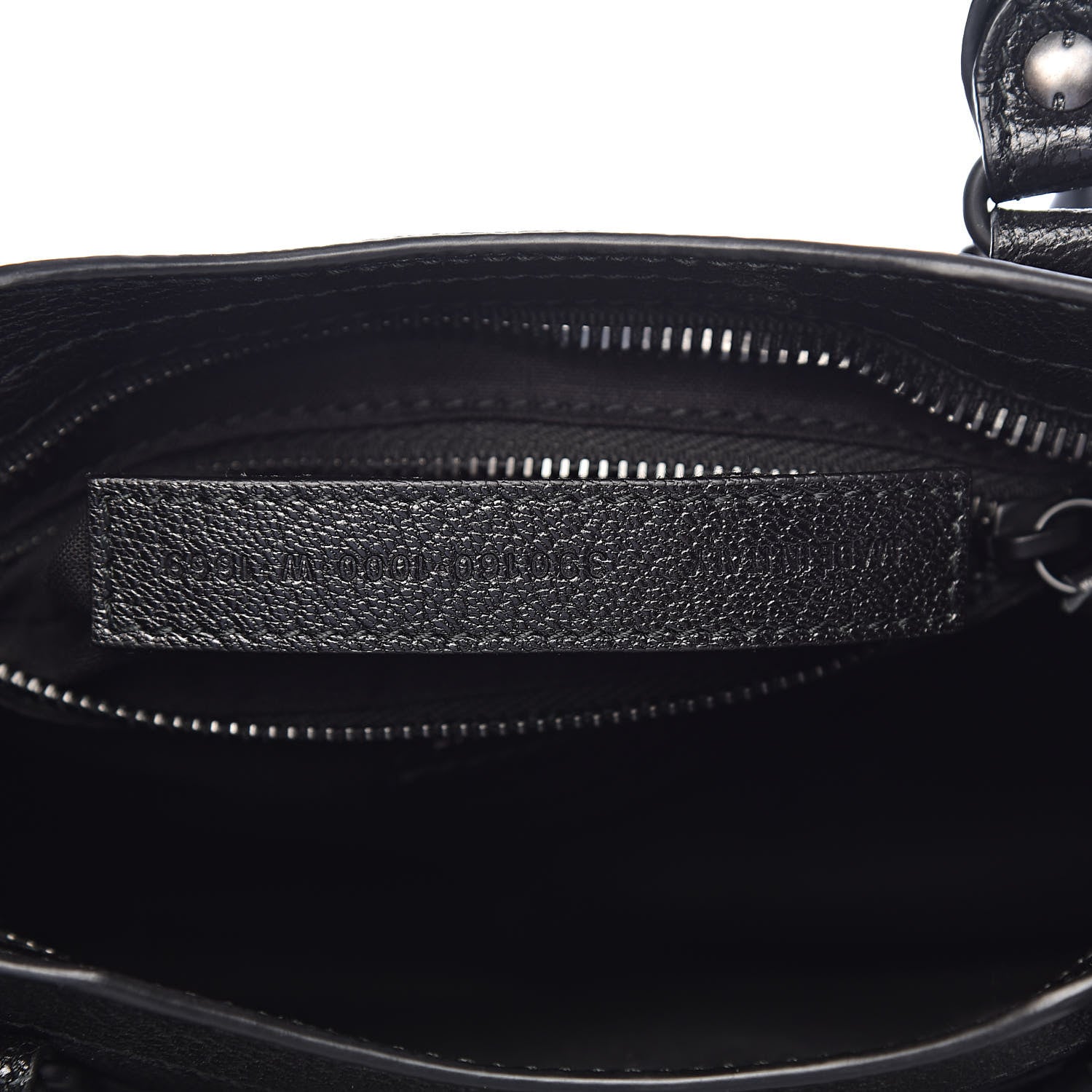 Balenciaga Shiny Goatskin Matte Black Metallic Edge Hardware Mini City Black 7 of 10