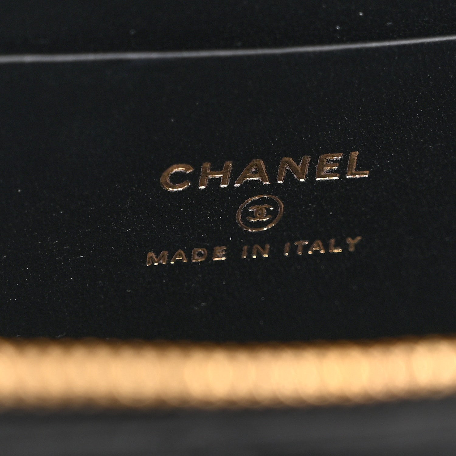 Chanel Lambskin Enamel Quilted Small Coco Hearts Vanity Case With Chain Black 7 of 11