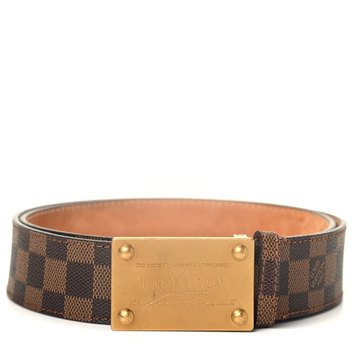 Louis Vuitton Damier Ebene 40mm Reversible Belt 100 1 of 3