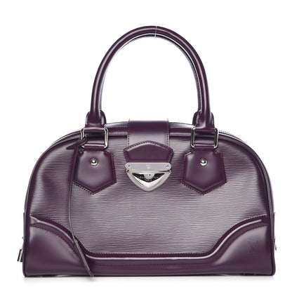 Louis Vuitton Epi Bowling Montaigne GM Cassis 1 of 8