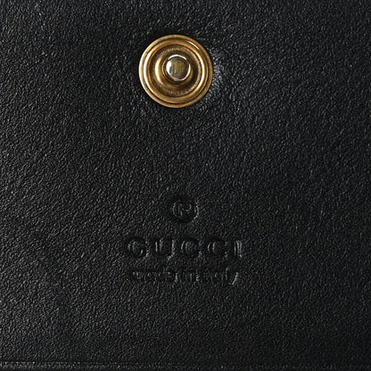 Gucci Calfskin Matelasse GG Marmont Card Case Wallet Black 7 of 7