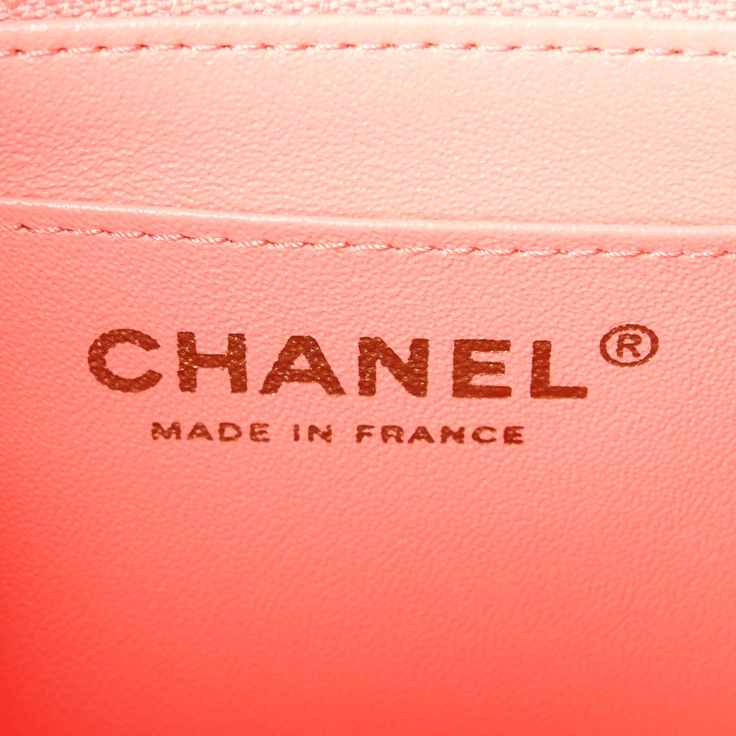 Chanel Lambskin Chevron Quilted Mini Square Flap Pink 6 of 11