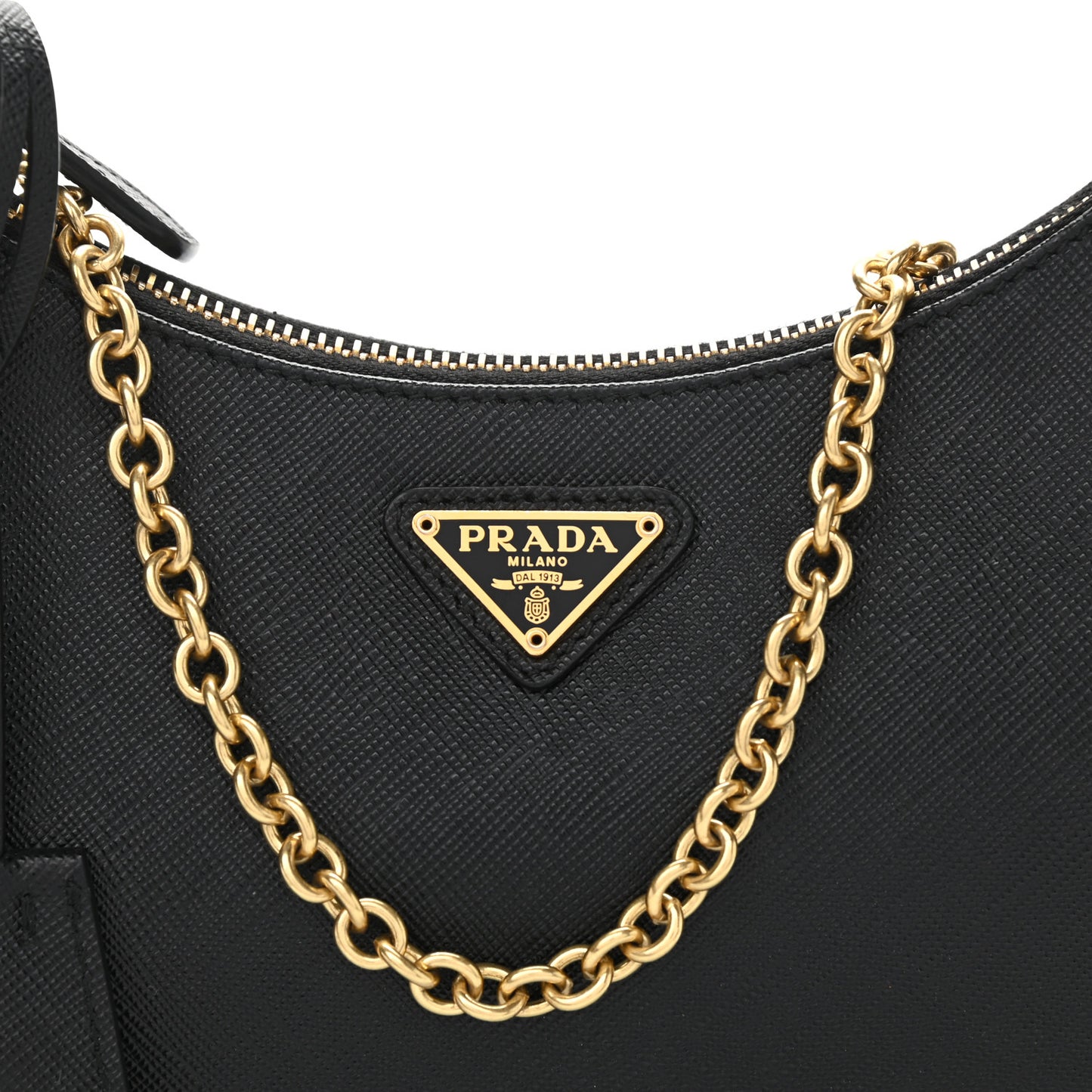 Saffiano Lux Re-Edition 2005 Shoulder Bag Black