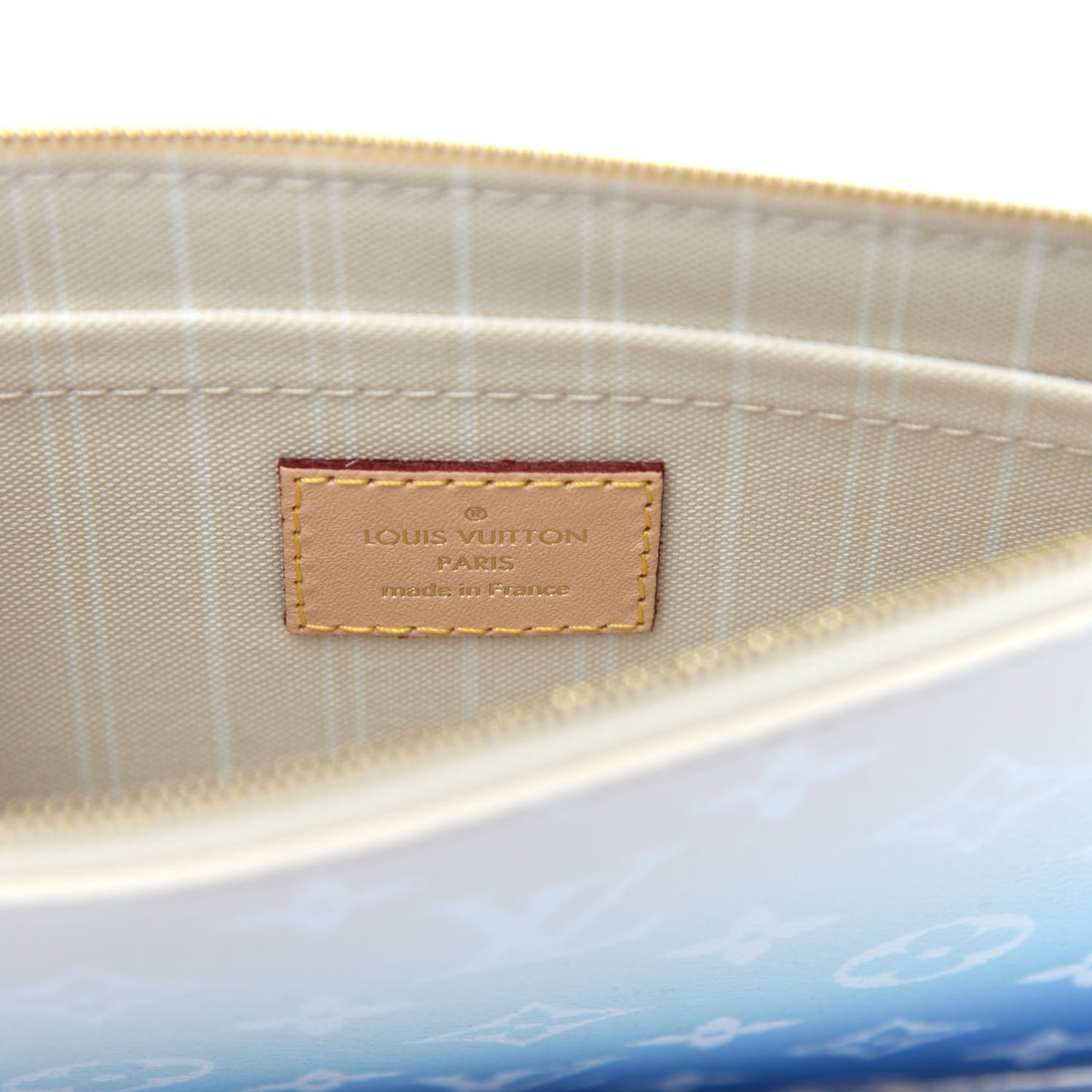 Monogram By The Pool Neverfull MM Pochette Blue