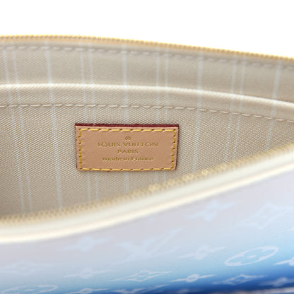 Louis Vuitton Monogram By The Pool Neverfull MM Pochette Blue 6 of 7