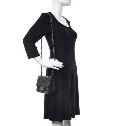Chanel Lambskin Quilted Mini Square Flap Black 2 of 12