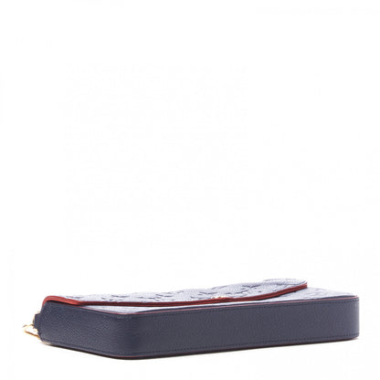 Louis Vuitton Empreinte Pochette Felicie Chain Wallet Marine Rouge 4 of 9