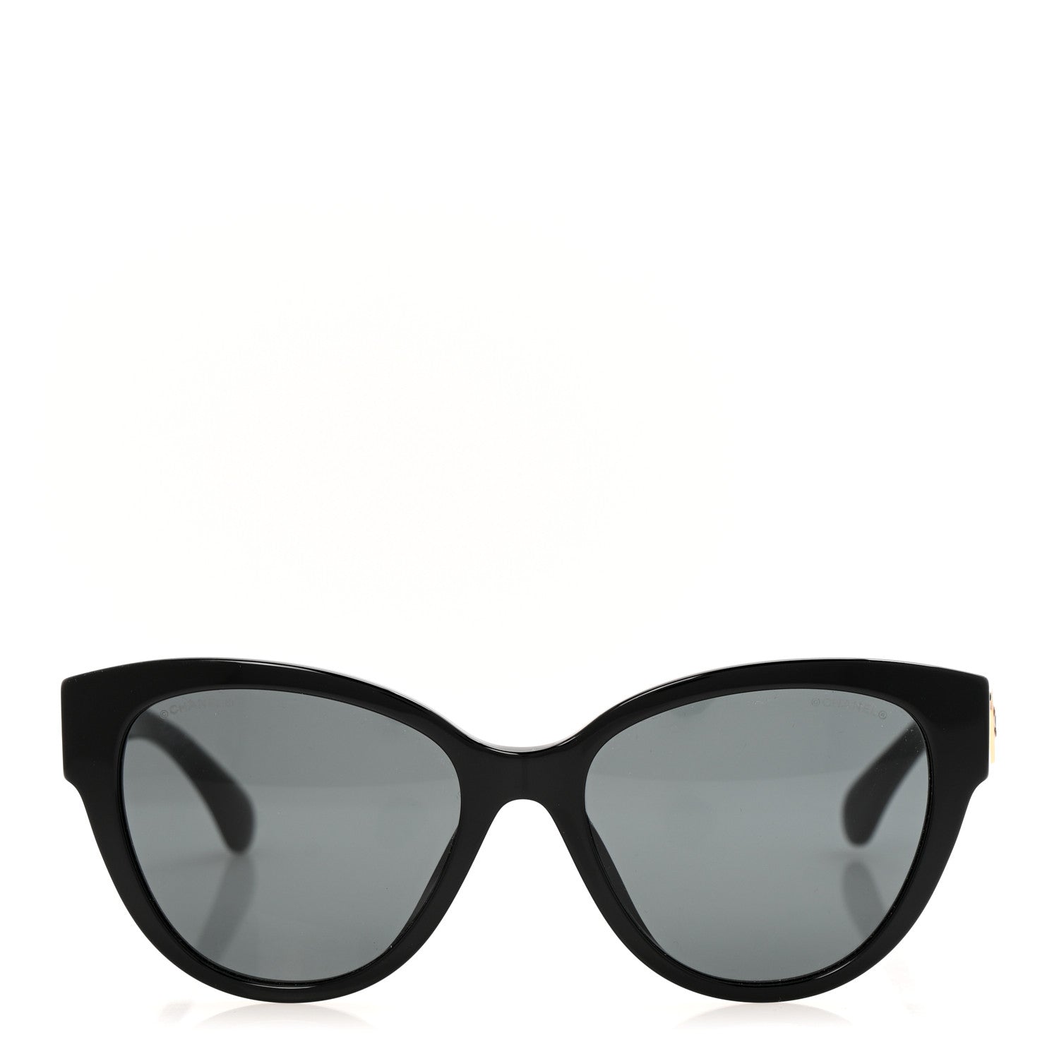 Chanel Acetate Enamel Heart Butterfly Sunglasses 5477-A Black 2 of 8