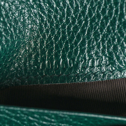 Gucci Grainy Calfskin Zumi Chain Card Case Wallet Vintage Green 8 of 10