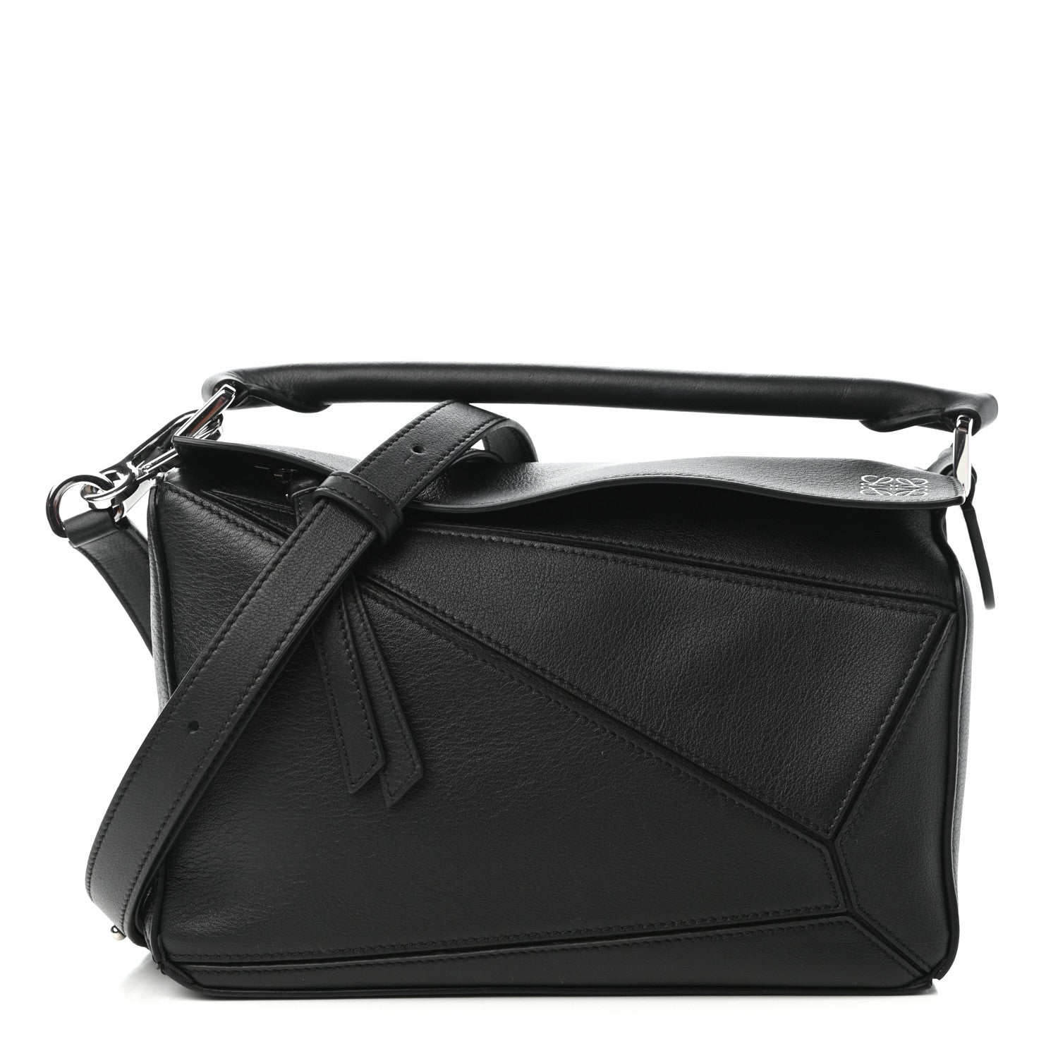 Loewe Calfskin Small Puzzle Bag Black 1 of 9