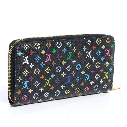 Louis Vuitton Monogram Multicolor Zippy Wallet Black Grenade 3 of 8